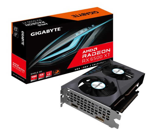 GIGABYTE Karta graficzna RX 6500XT EAGLE 4GB GDDR6 64bit DP/HDMI GV-R65XTEAGLE-4GD - 714836 - zdjęcie 3